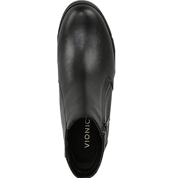 Vionic Women's Black Waterproof Uptown Wedge Sur Ankle Boots Size 9 - Picture 3 of 9